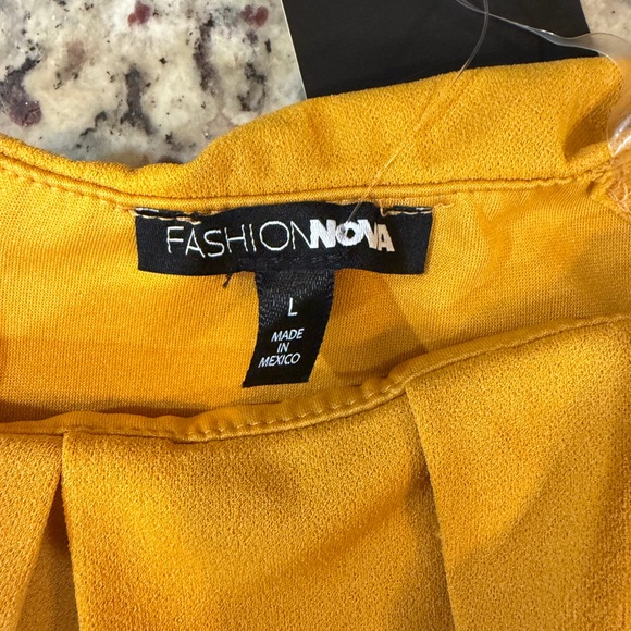 Fashion Nova Yellow Ruffle Romper - Picture 4 of 6